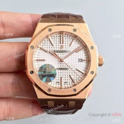 1:1 JF Factory Watch Royal Oak Audemars Piguet Replica Rose Gold Watch 1