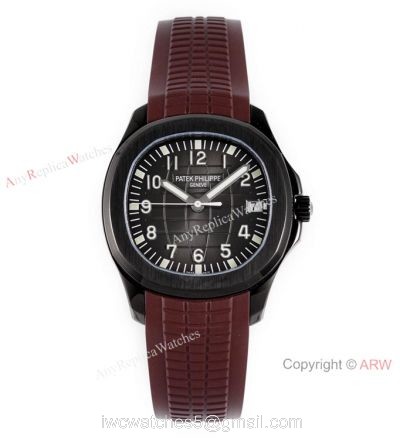 Swiss Grade Copy Patek Philippe Aquanaut Brown Rubber Strap Watch 40mm 1