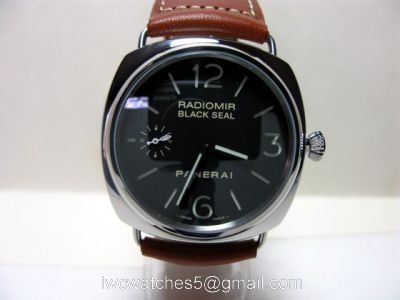PANERAI RADIOMIR AUTOMATIC REPLICA WATCH BROWN LEATHER STRAP 1