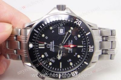 Omega Seamaster GMT Black Dial Replica Omega Watches 1
