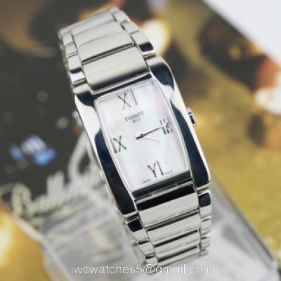 Tissot Trend Stainless Steel Watch / White MOP Dial Ladies Watch 1