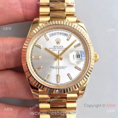Rolex Day Date II Yellow Gold President Watchband Replica Watch 1