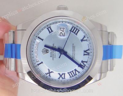 Rolex Day-Date II Presidential Roman Face Watch 41mm Rolex Ice Replica 1