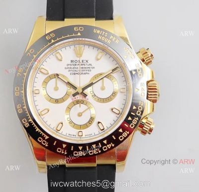 Noob Factory V3 Rolex Daytona Oysterflex Strap White Dial Watch 1