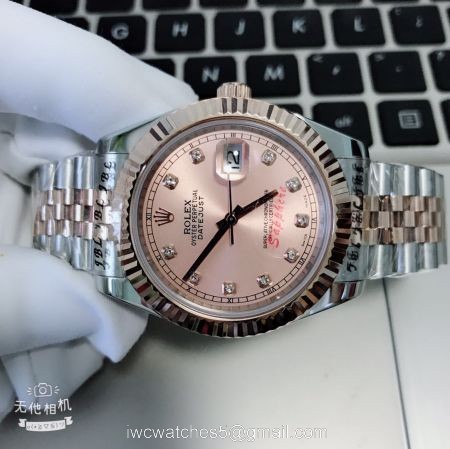 High Quality Rolex Datejust Jubilee Watch Rose Gold Face 40MM Mens 1