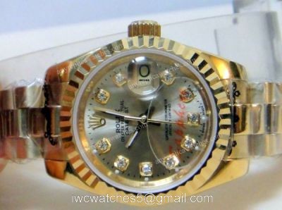 Rolex All Gold / Gold Face Ladies Datejust Replica Watch 1