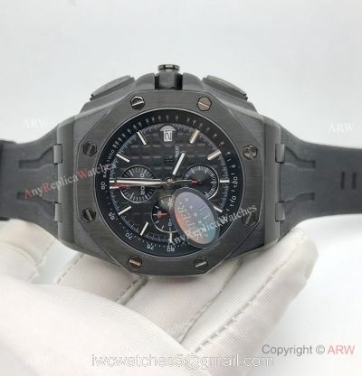 Cheap Audemars Piguet Replica Watches Royal Oak Offshore All Black 44mm Watch 1