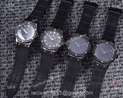 Copy Hublot Classic Fusion All Black Mens Watch AAA Quality 1