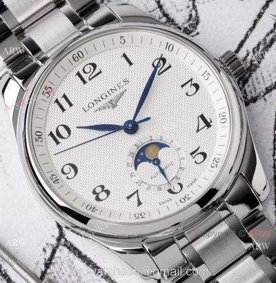 Swiss Copy Longines Master Collection Moonphase Watch Stainless Steel 40mm 1