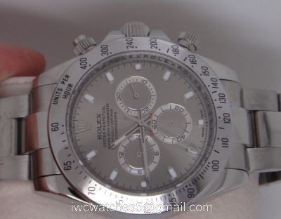 Rolex Daytona Watch SS Gray Dial 40MM Replica Rolex 1