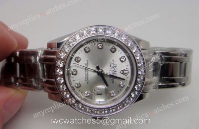 Datejust Masterpiece Stainless Steel Ladies / Replica Rolex Diamond Bezel Watch 1