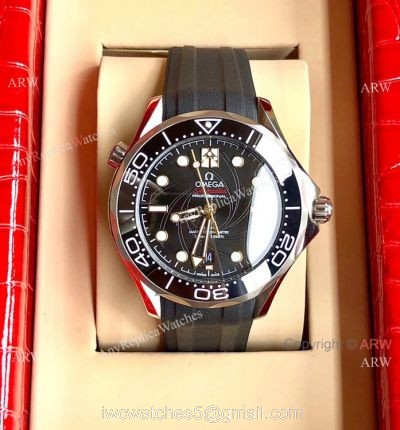 AAA Copy Omega Seamaster 300m James Bond Limited Edition Watch Rubber Strap 1