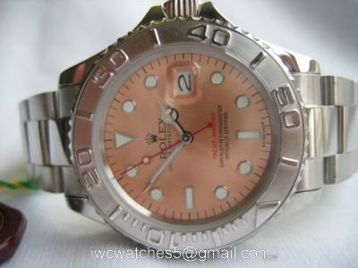 Rolex Yacht Master SS Salmon Face Copy Watch High Quality Rolex Watch 1
