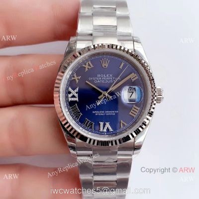 (EW)Rolex Datejust 3235 Stainless Steel Blue Dial 36mm Watch / Best AAA Replica Watches China 1