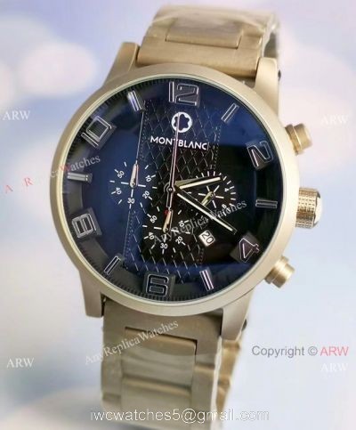 Mont Blanc Clone Timewalker Titanium Case Watch Low Price 1