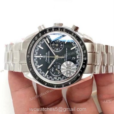 OM Factory Omega Speedmaster Racing Chronomeyer 9900 Watch Stainless Steel Black Dial 1