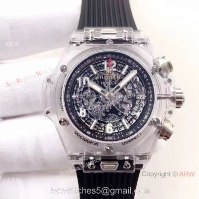 Baselworld Big Bang Hublot Unico Sapphire Replica Black Rubber Watch Hublot Clear Watch 1