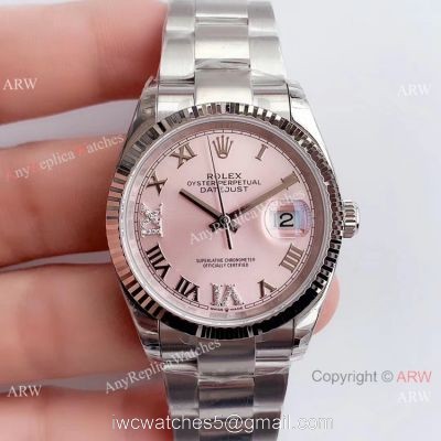 (EW)Rolex Datejust SS Pink Dial Swiss 3235 Watch AAA Replica Watches China?Dealer 1