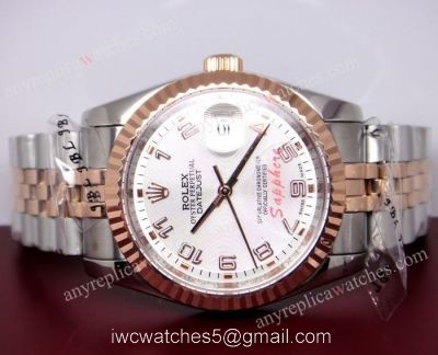 Rolex Datejust Watch Two Tone Rose Gold Jubilee / Arabic 1