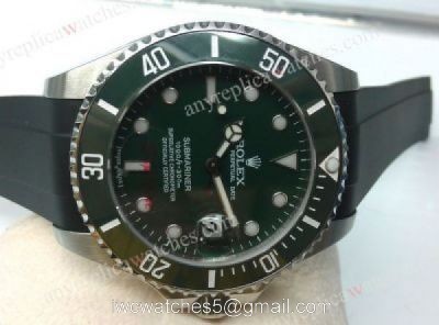 High Quality Rolex Submariner Green Replica Watch Green Ceramic 1