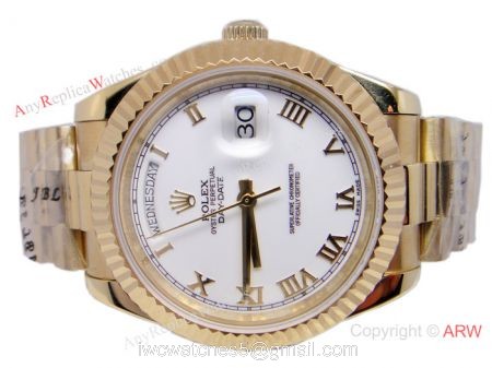 Rolex Daydate II Gold Replica Watch 41mm AAA Grade 1