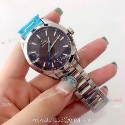2019 Copy Omega Seamaster Aqua Terra 150m Watch Stainless Steel Gray Dial 1