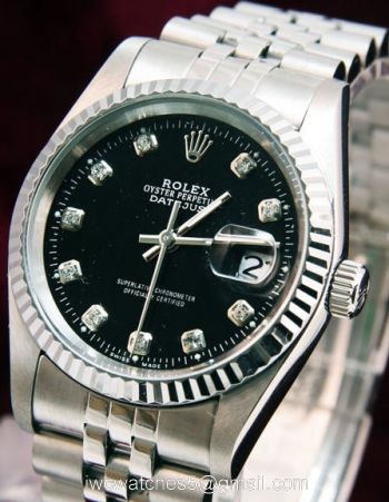 Rolex Jubilee Bracelet Black Diamond Face Datejust Men watch 1