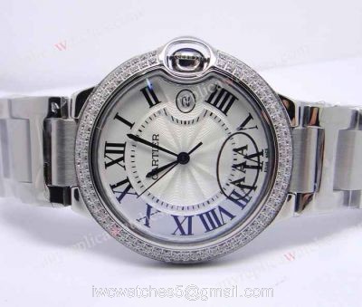 High Quality Cartier Watch Sale Ballon Bleu De Cartier Diamond Bezel Watch Medium Size 36mm 1