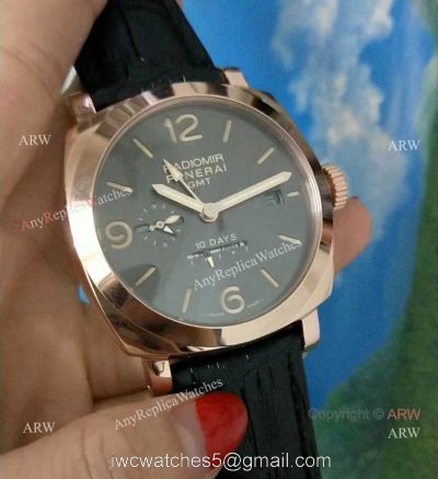 Radiomir Panerai 1940 10 Days GMT Automatic Replica Watch Rose Gold Pam625 1