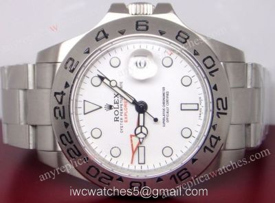 NEW UPGRADED Top Qualty Rolex Explorer II Watch 42mm SS White Face SWISS CASE 1