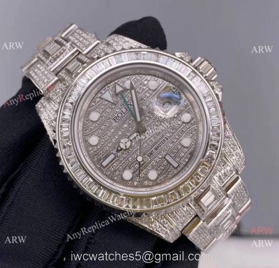Replica Rolex GMT-Master II 116769 Ice Watch Stainless Steel Diamond Dial 1
