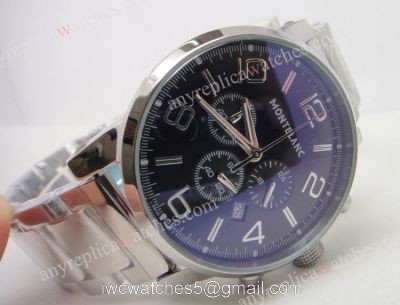 Montblanc Timewalker Chronograph SS Black Face 1