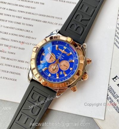 Wholesale Copy Breitling Chronomat B01 Watch Blue Face 1