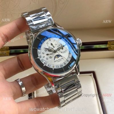 Copy Patek Philippe Grand Complications Stainless Steel Moonphase Watch 1