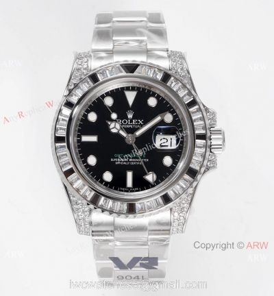 Swiss 1:1 Copy Rolex GMT-Master 2 Black Sapphire Watch VR Factory MAX Version Swiss 3186 Movement 1