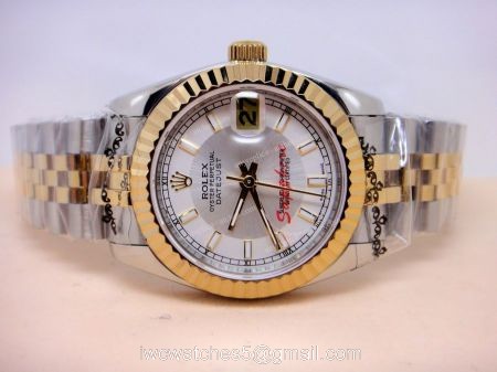 Rolex Datejust Watch 2-Tone Jubilee Silver Face Medium 31mm 1