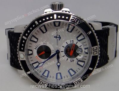 Ulysse Nardin Replica Maxi Marine Diver watch SS White Face 1