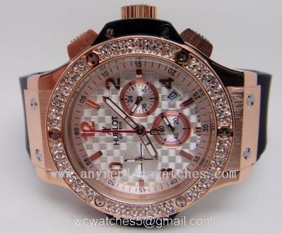 Hublot Big Bang Gold Diamonds White Carbon Face Hublot Geneve 1
