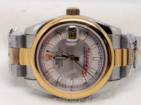 Rolex 2-Tone Datejust President Watchband Mens Replica Watch 1