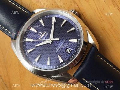 Swiss Grade Omega Seamaster Replica Watch SS Blue Dial New Model 1