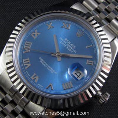 Clone Swiss ETA2836 Rolex Datejust II Asian Swiss Blue Dial Mens Watch 1