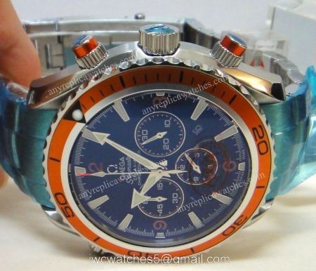 Omega Seamaster Planet Ocean Replica Chronograph Quartz Watch 1