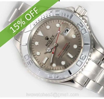 Rolex Yacht Master Grey Face Stainless Steel Replica watch 1