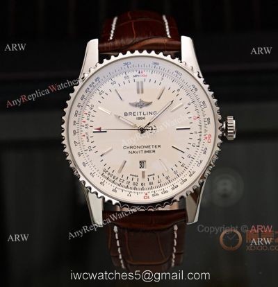 Best Replica Breitling Navitimer 1 Brown Leather Strap Watches 1