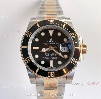 1:1 Replica Rolex Submariner 2 Tone SWISS 3135 V8 Watch Noob Watch Factory 1