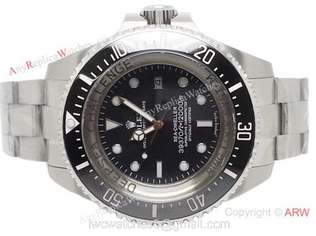 Clone Swiss 2836 Rolex Deepsea Challenge For Sale 51mm SS Black 1