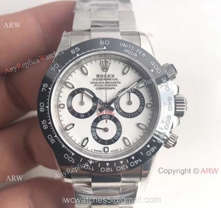 High Qualtiy Copy Rolex Daytona Panda Face Black Ceramic Bezel Watch Noob Factory V8/904L/Swiss 4130 1
