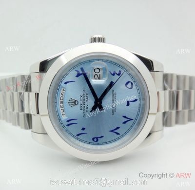 Copy Rolex Day-Date II Arabic Glacier Dial Special Middle East Edition 40mm Watch 1