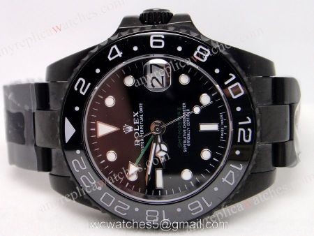 Black Case Rolex GMT MASTER II Watch Black Ceramic Buy Replica 1