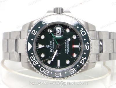 Rolex GMT Master II Dark Green Ceramic Bezel Mens Watch 1